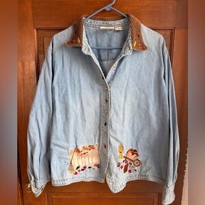 Vintage Women’s Bill Blass Denim Button Down